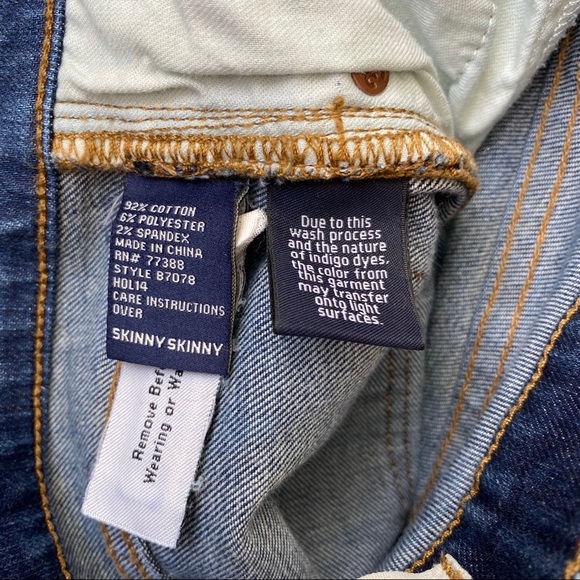 Madewell blue skinny skinny destroyed jeans 25 - Picture 7 of 7